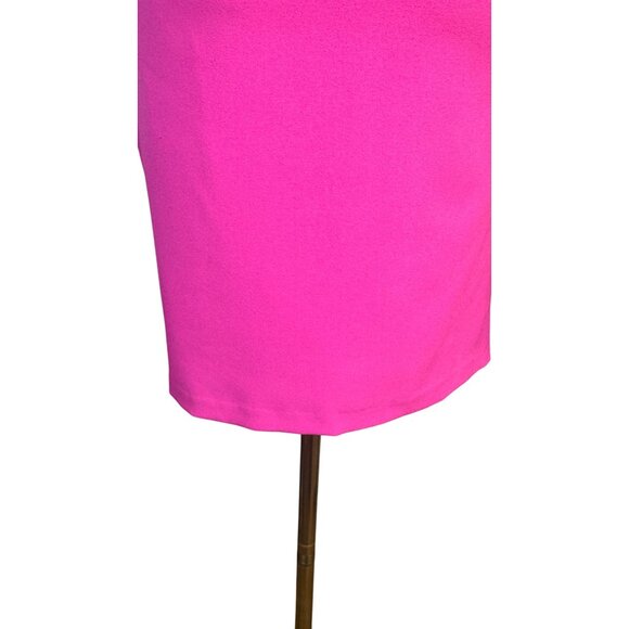 2/$30 Dear Moon Hot Pink One-Shoulder Ruffle Mini Dress - Picture 11 of 15